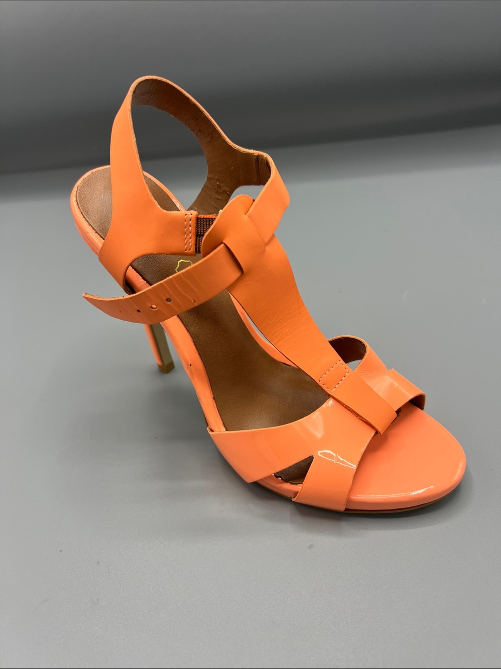 Aldo Women's Orange Strappy High-Heel Sandal size 7.5